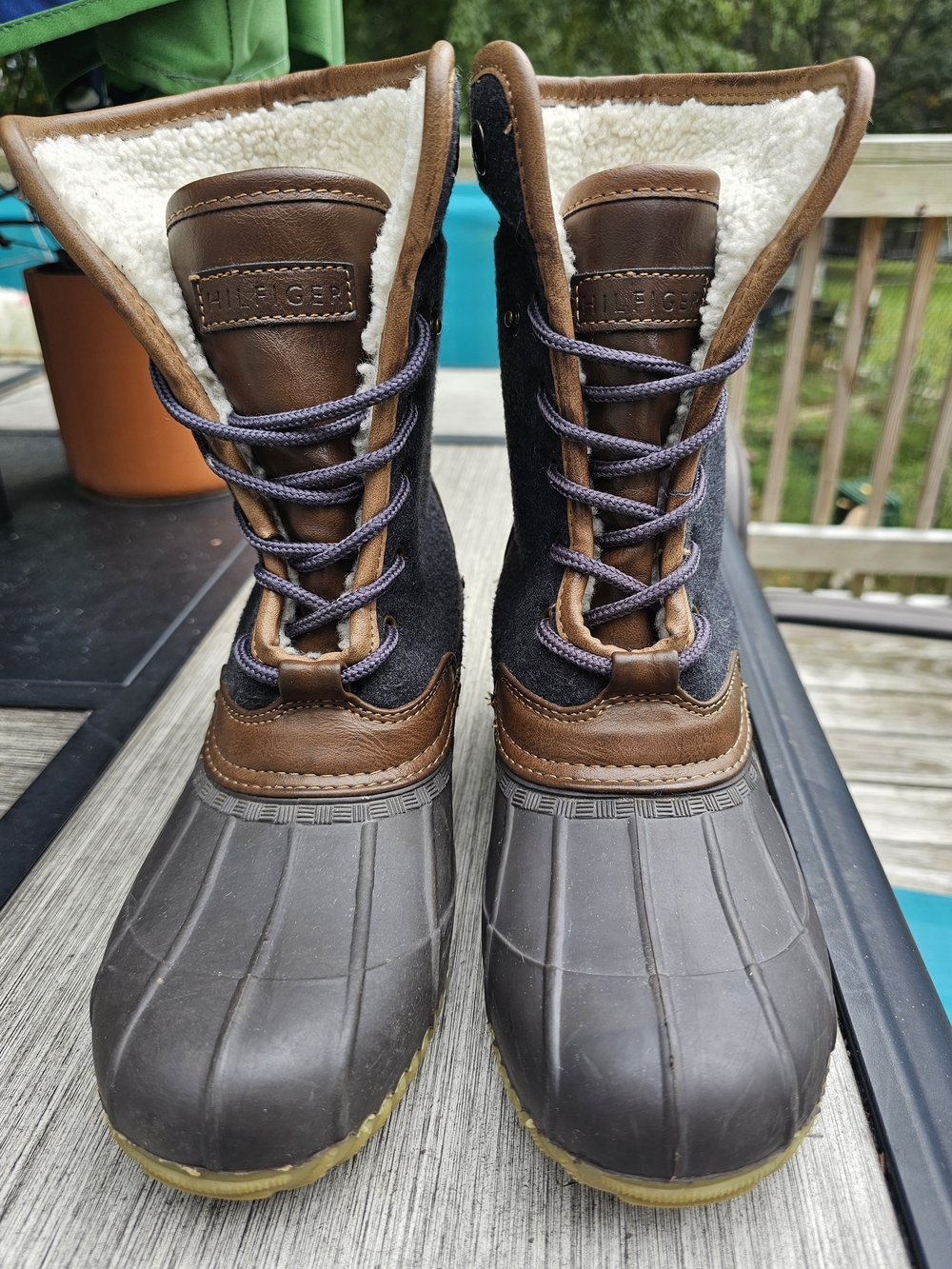 Tommy Hilfiger Twrilina Faux Shearling Lined Women's Duck Boots - Size 8M